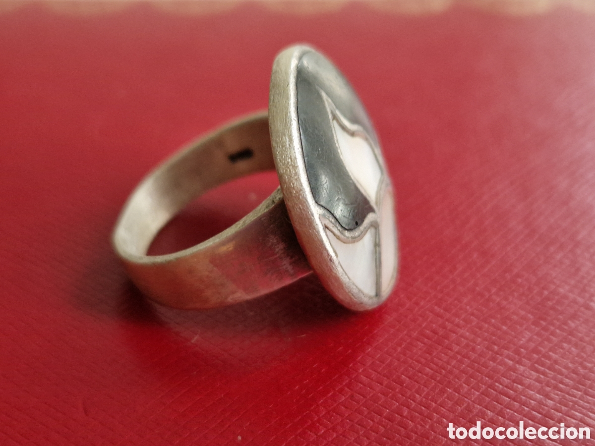 Joyeria: ANILLO DE PLATA DE LEY Y NACAR - Foto 5