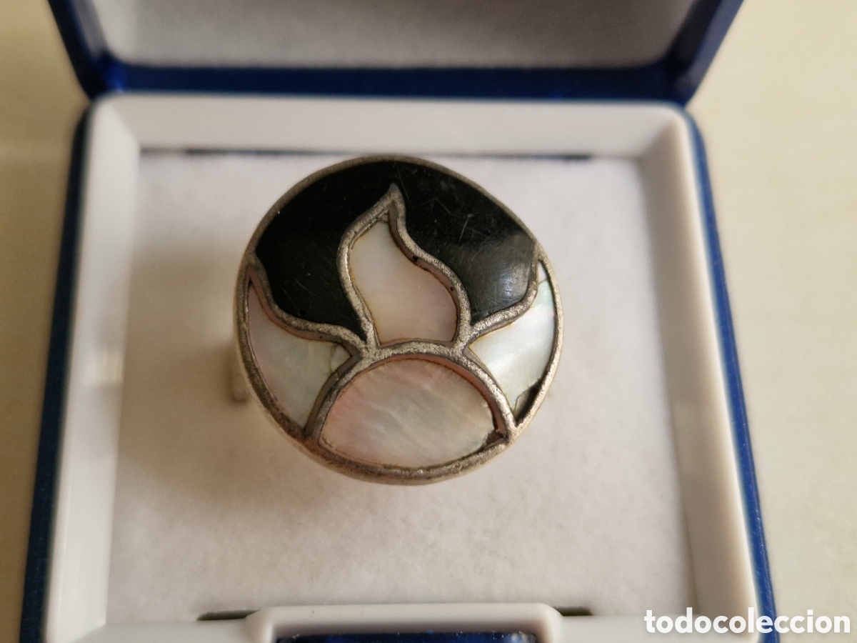 Joyeria: ANILLO DE PLATA DE LEY Y NACAR - Foto 6