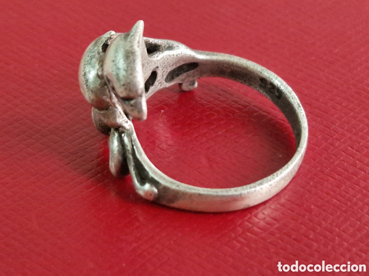 Joyeria: ANILLO DE PLATA DE LEY DELFINES - Foto 3