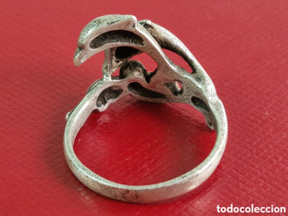 Joyeria: ANILLO DE PLATA DE LEY DELFINES - Foto 4