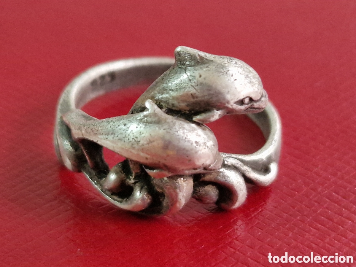 Joyeria: ANILLO DE PLATA DE LEY DELFINES - Foto 5