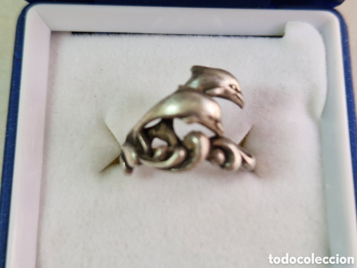 Joyeria: ANILLO DE PLATA DE LEY DELFINES - Foto 1