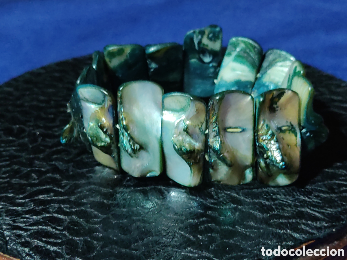 Joyeria: Pulsera de n&aacute;car, &Aacute;valon.vintage. - Foto 3