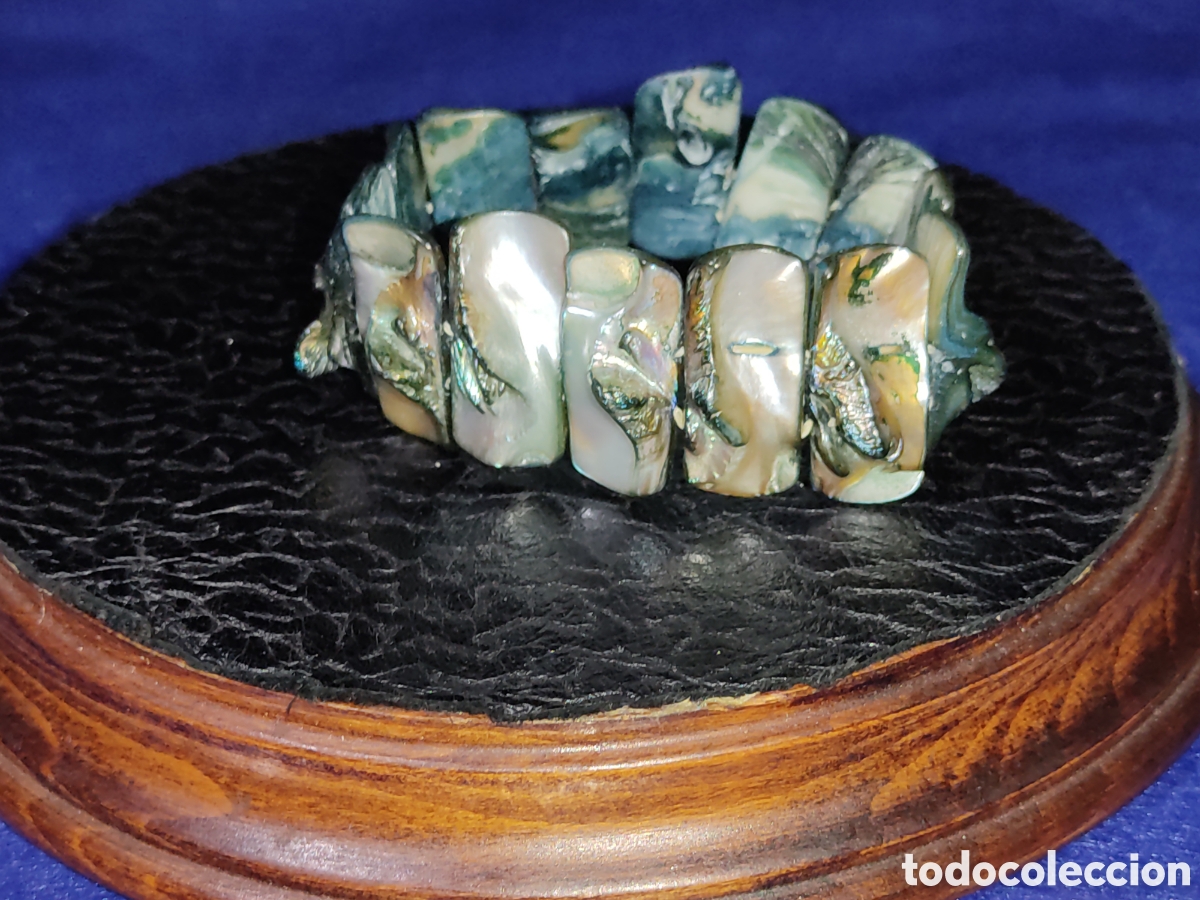 Joyeria: Pulsera de n&aacute;car, &Aacute;valon.vintage. - Foto 4