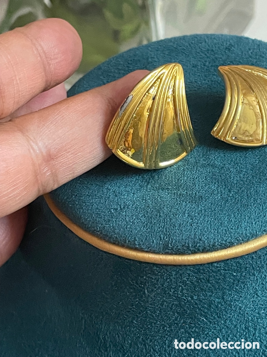 Joyeria: Pendientes vintage dorados - Foto 2