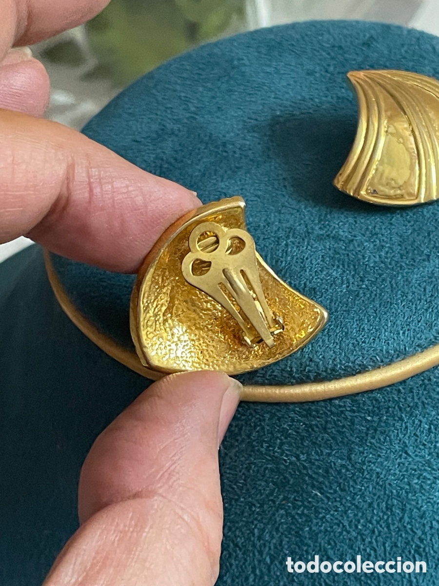 Joyeria: Pendientes vintage dorados - Foto 3