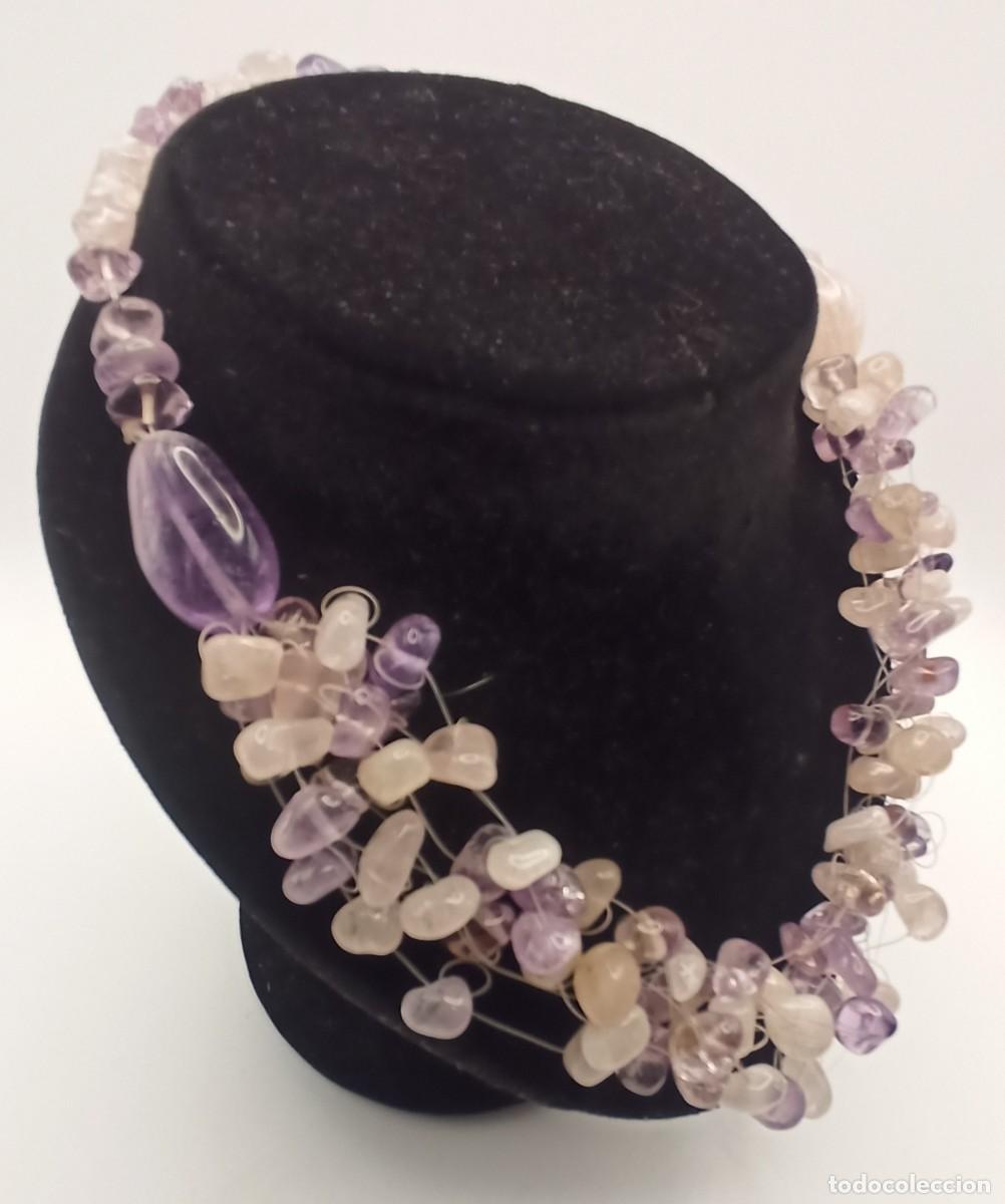 Joyeria: Collar Cuarzo Rosa y Amatista - Foto 2