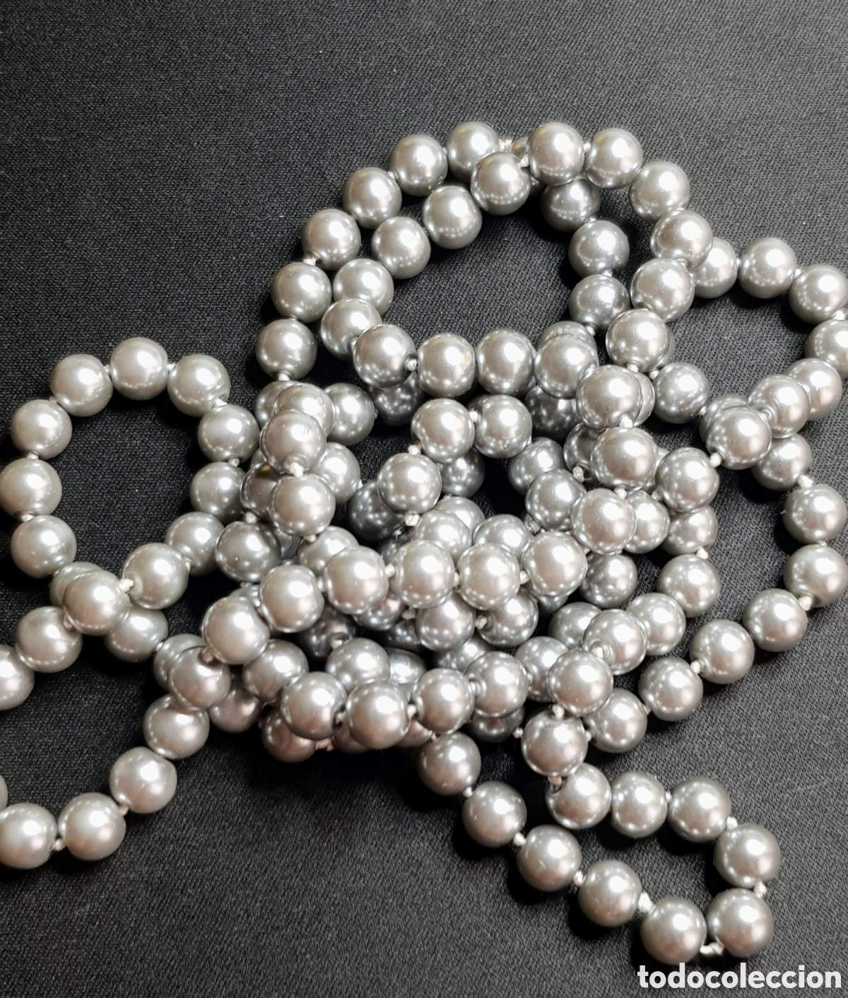 Joyeria: Collar de Perlas Grises Nacar anudadas - Foto 3