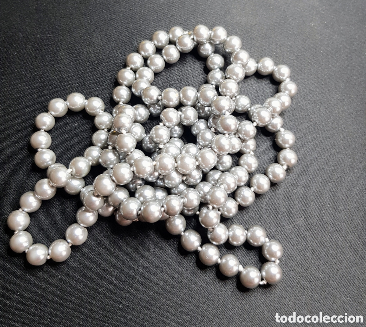 Joyeria: Collar de Perlas Grises Nacar anudadas - Foto 4