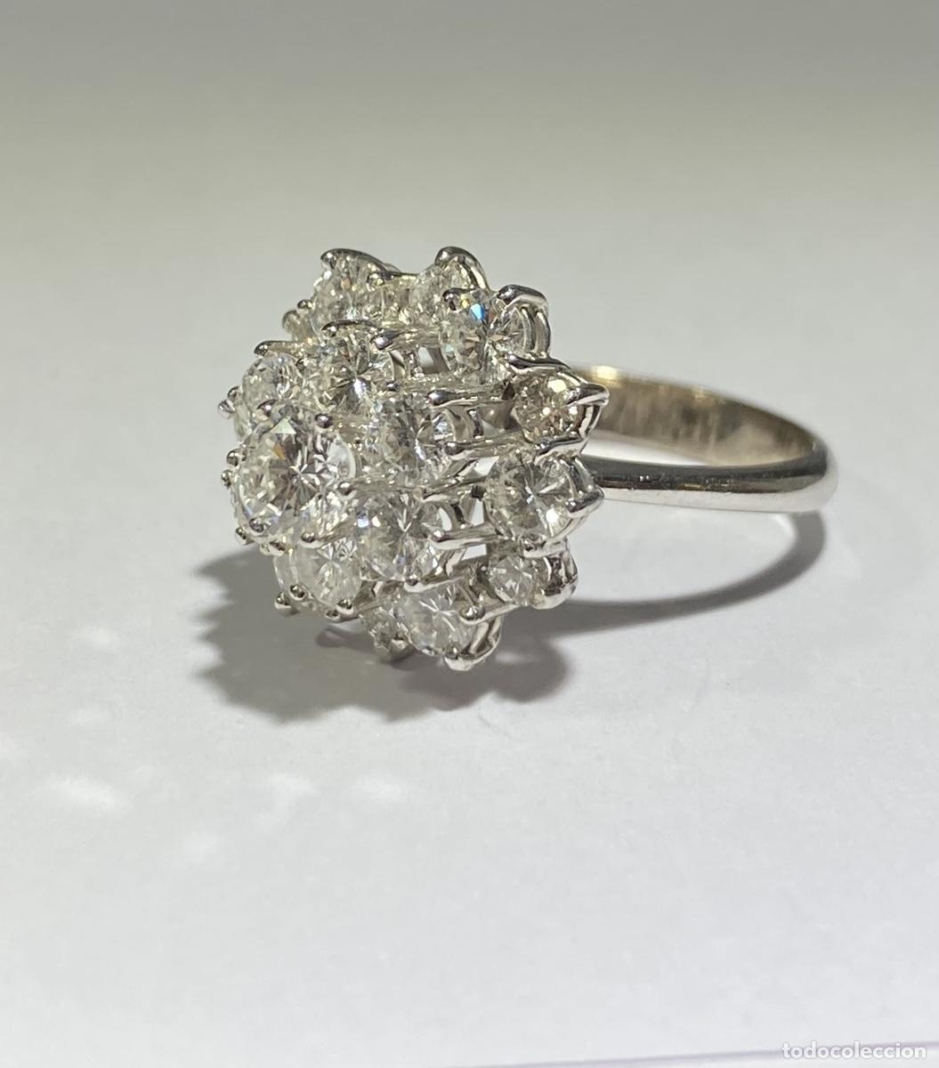 Joyeria: Anillo roset&oacute;n de oro con diamantes - Foto 4