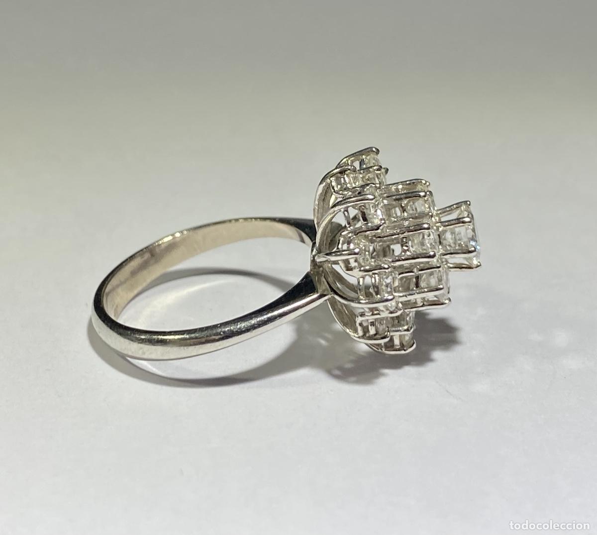 Joyeria: Anillo roset&oacute;n de oro con diamantes - Foto 6