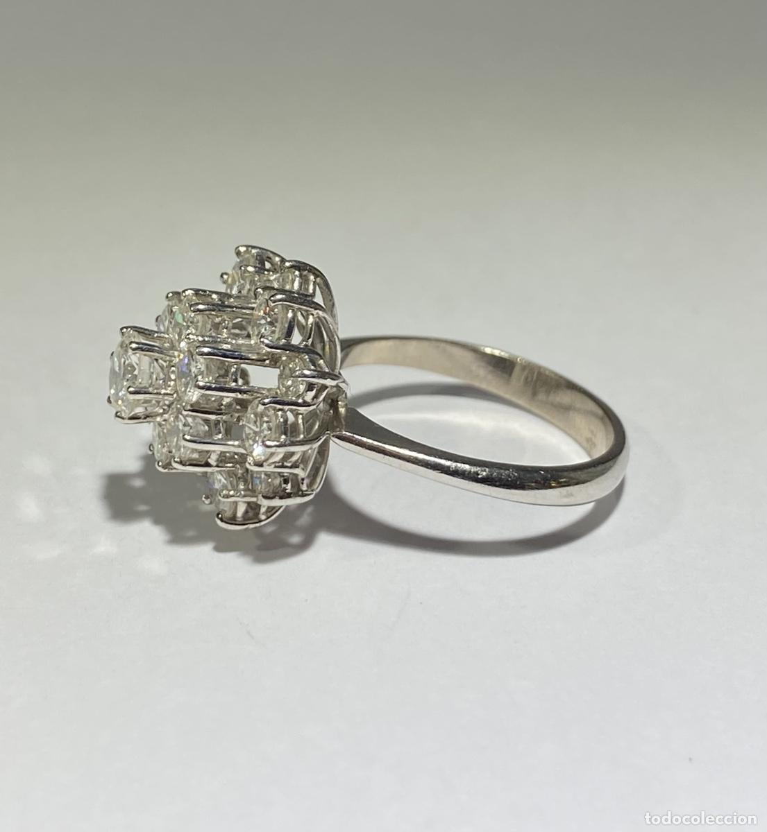 Joyeria: Anillo roset&oacute;n de oro con diamantes - Foto 8
