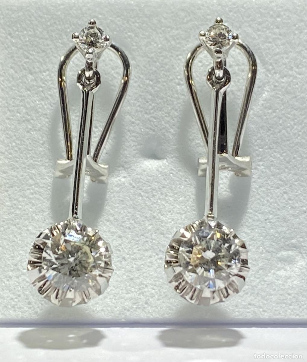Joyeria: Pendientes de oro con diamantes - Foto 1