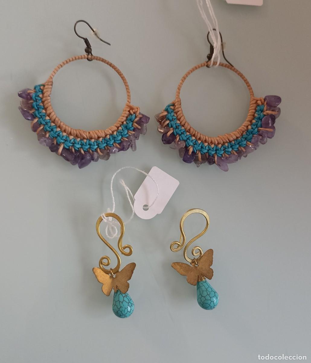Joyeria: Lote de dos pares de pendientes. - Foto 2