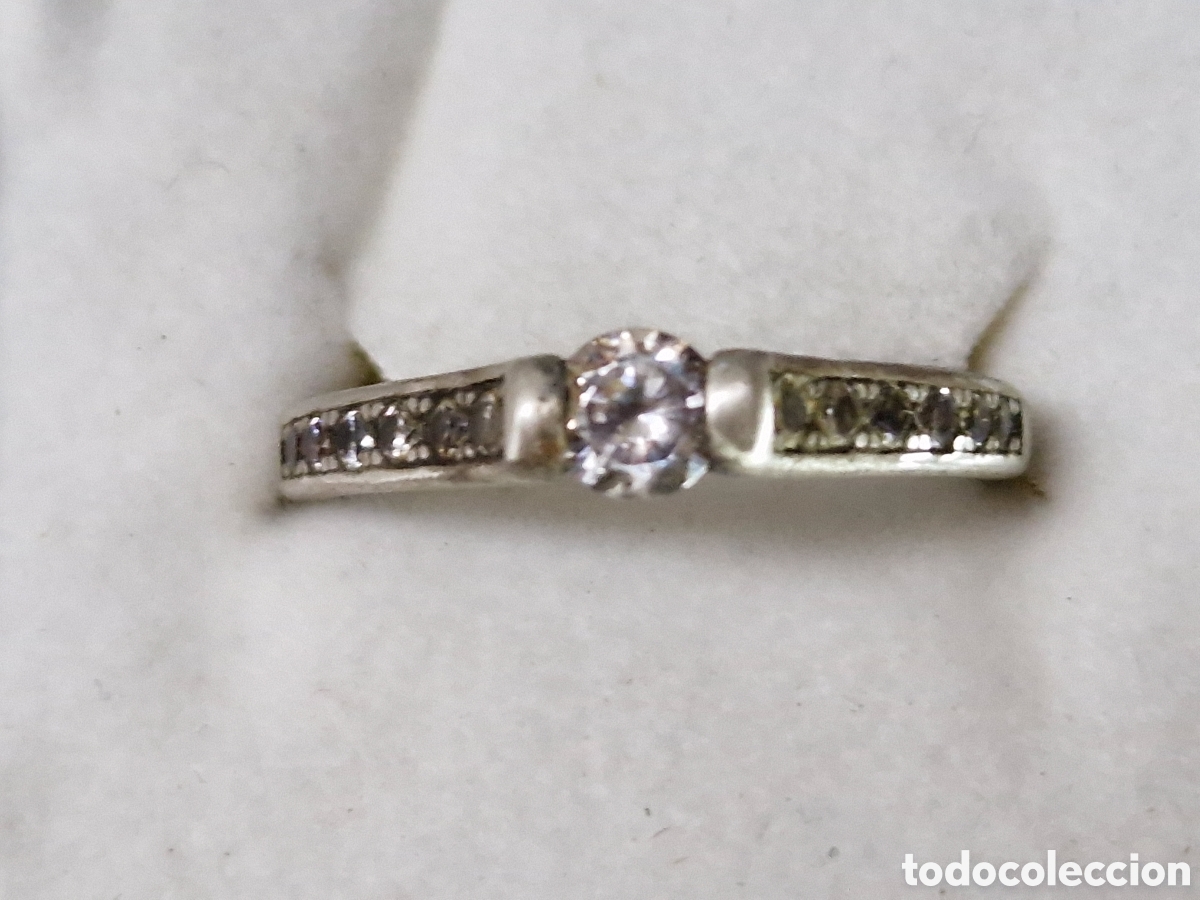 Joyeria: BONITO ANILLO EN PLATA DE LEY Y CIRCONITAS - Foto 2