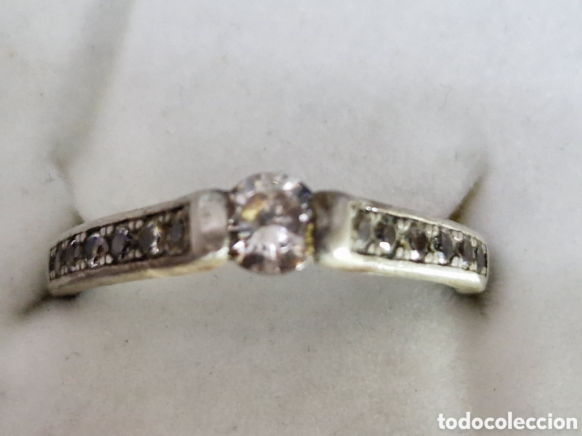 Joyeria: BONITO ANILLO EN PLATA DE LEY Y CIRCONITAS - Foto 5