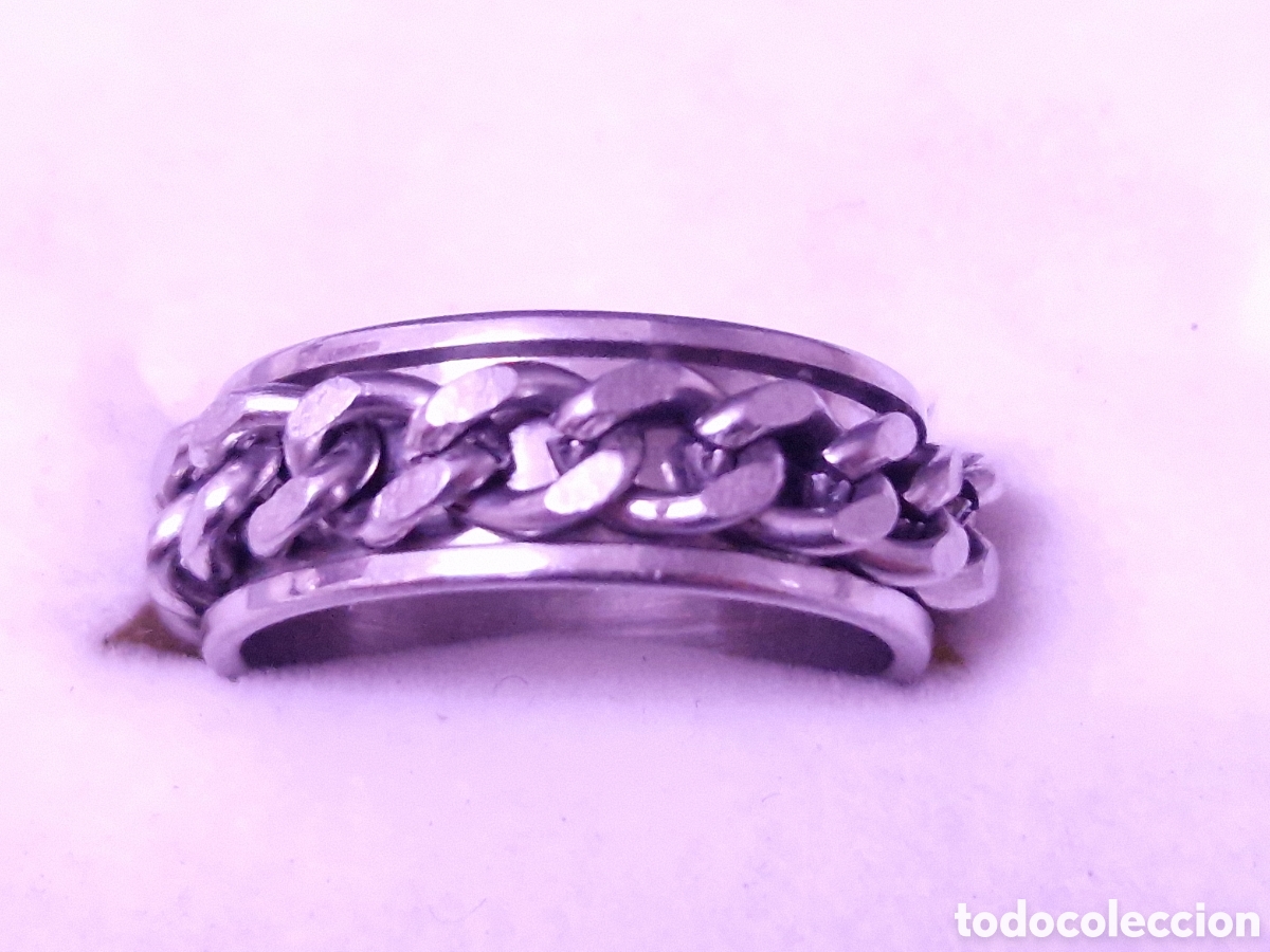Joyeria: BONITO ANILLO DOBLE ANILLO DE ACERO - Foto 3