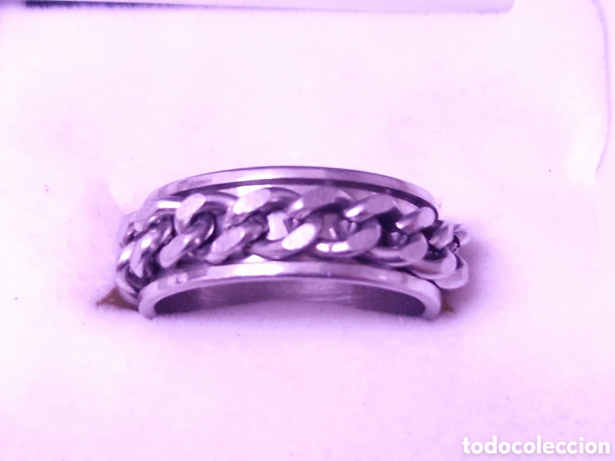 Joyeria: BONITO ANILLO DOBLE ANILLO DE ACERO - Foto 4