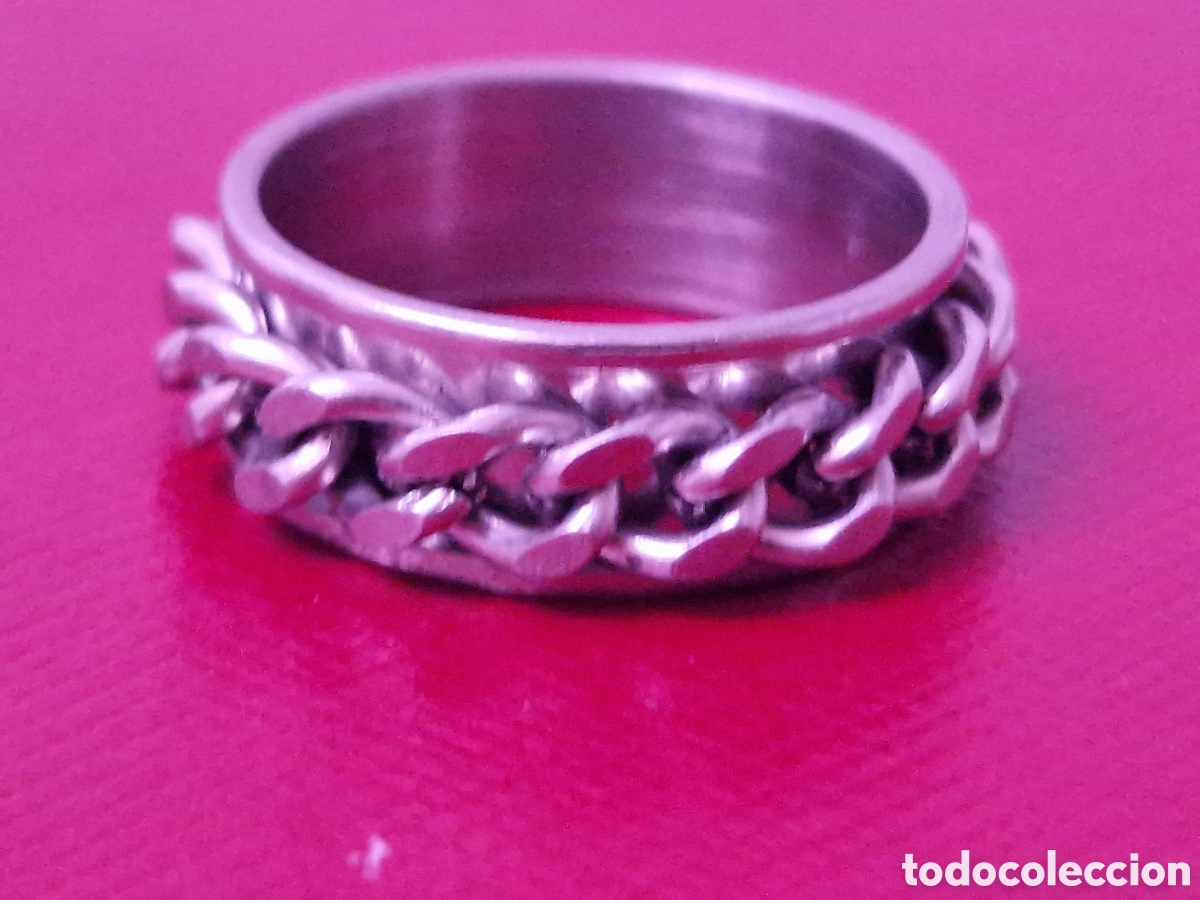 Joyeria: BONITO ANILLO DOBLE ANILLO DE ACERO - Foto 5