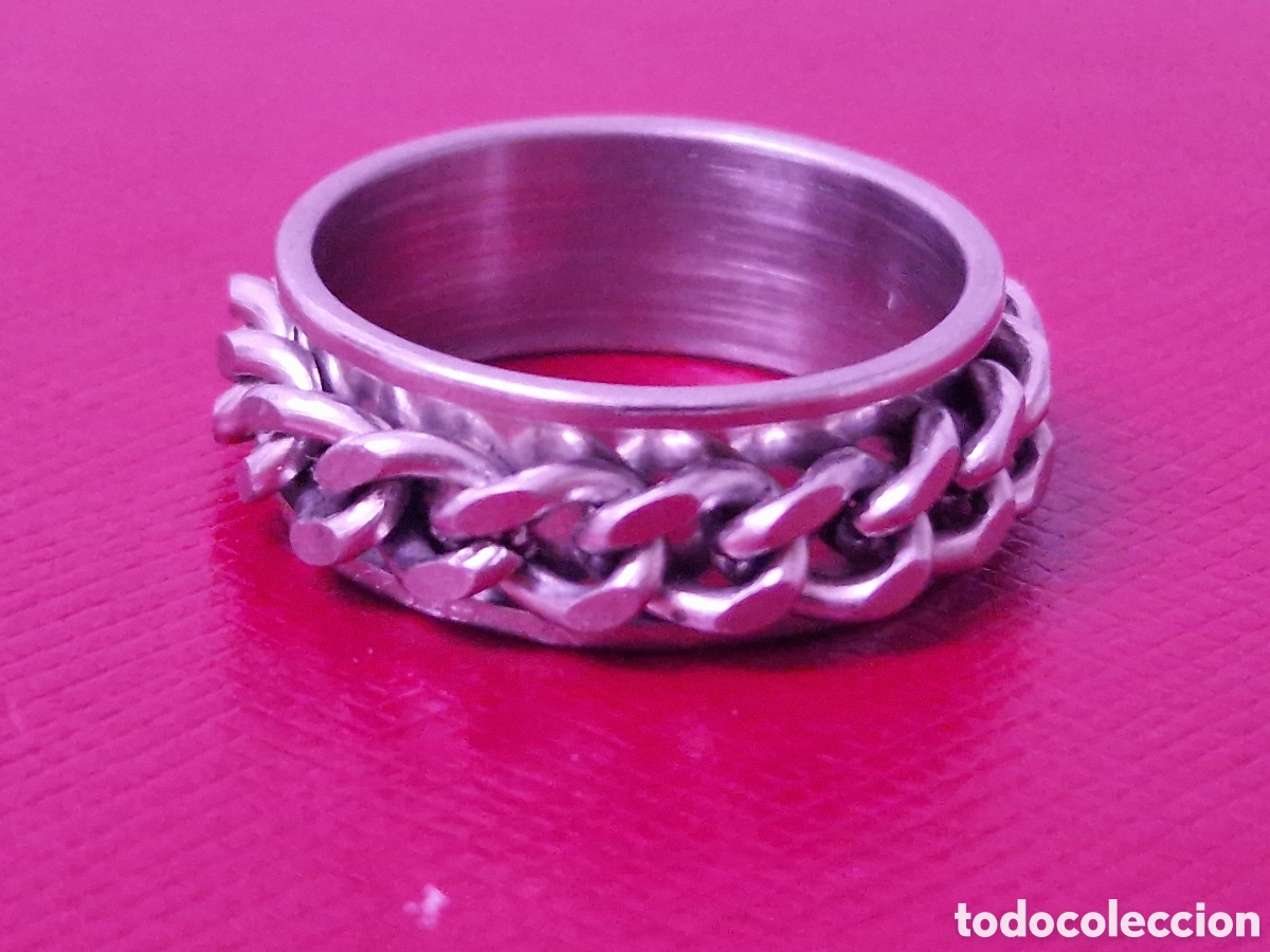 Joyeria: BONITO ANILLO DOBLE ANILLO DE ACERO - Foto 1