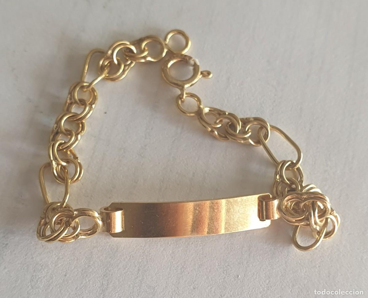 Joyeria: esclava chapada en oro 18 k tipo comunion - Foto 1