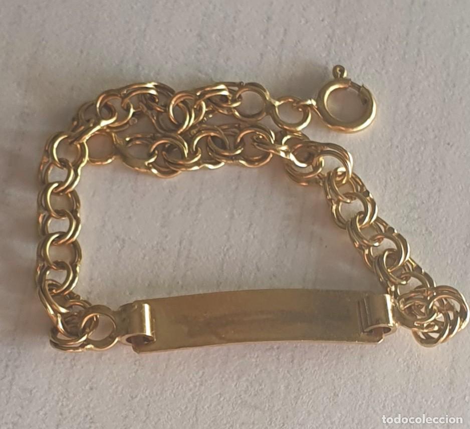 Joyeria: esclava chapada en oro 18 k tipo comunion - Foto 1