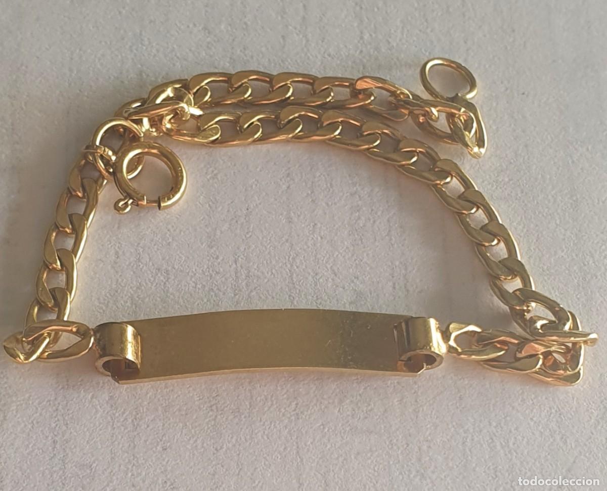Joyeria: esclava chapada en oro 18 k tipo comunion - Foto 1