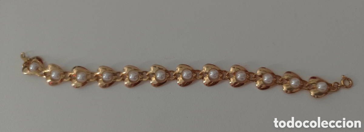 Joyeria: ⚜️ FABULOSA PULSERA CON PERLAS PL 14 K - Foto 2
