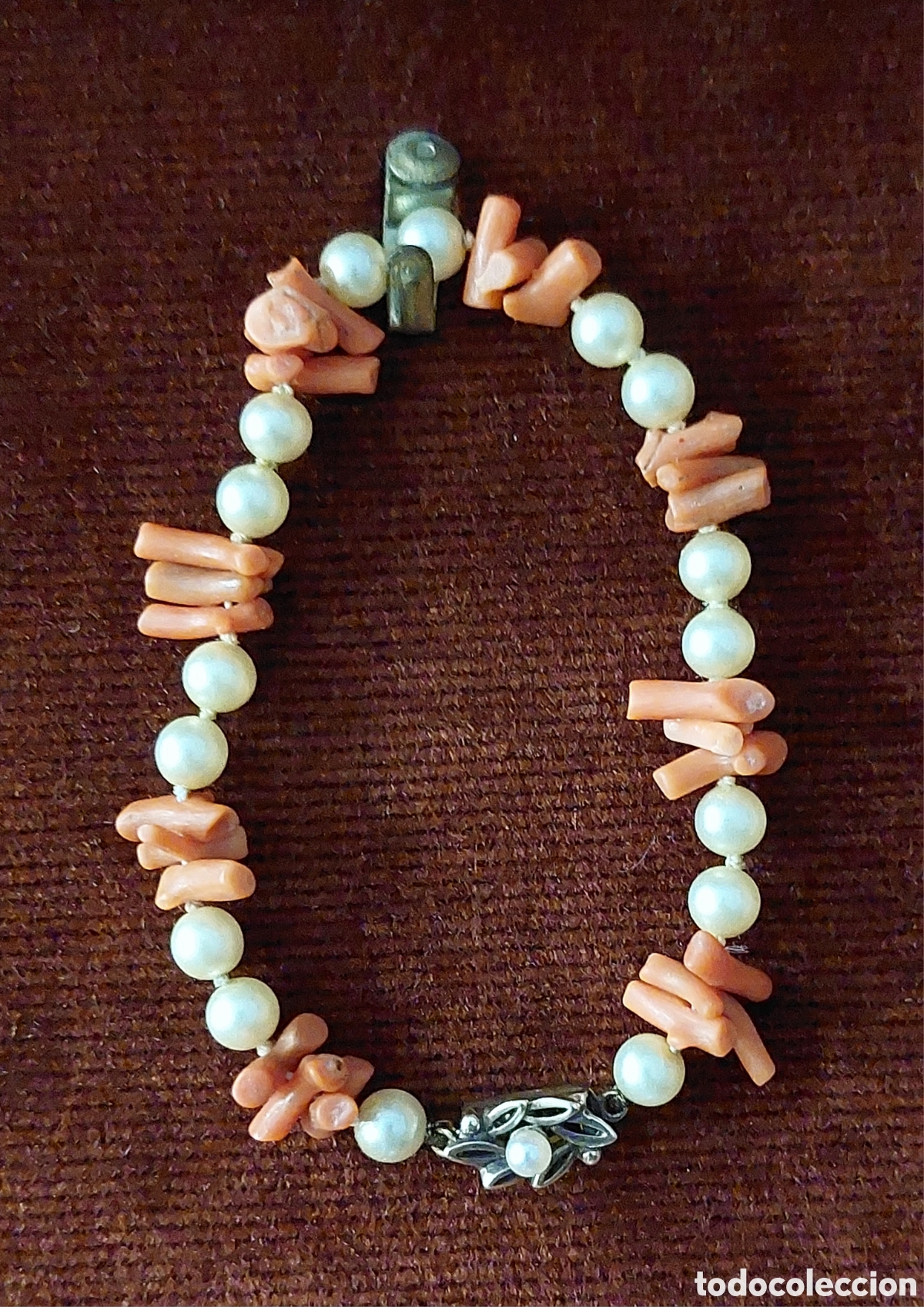 Joyeria: COLLAR Y PULSERA DE PERLAS Y CORAL A&Ntilde;OS 70 - Foto 4