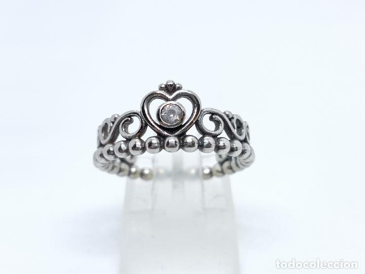 Joyeria: Precioso anillo en plata de ley con forma de corona - Foto 1
