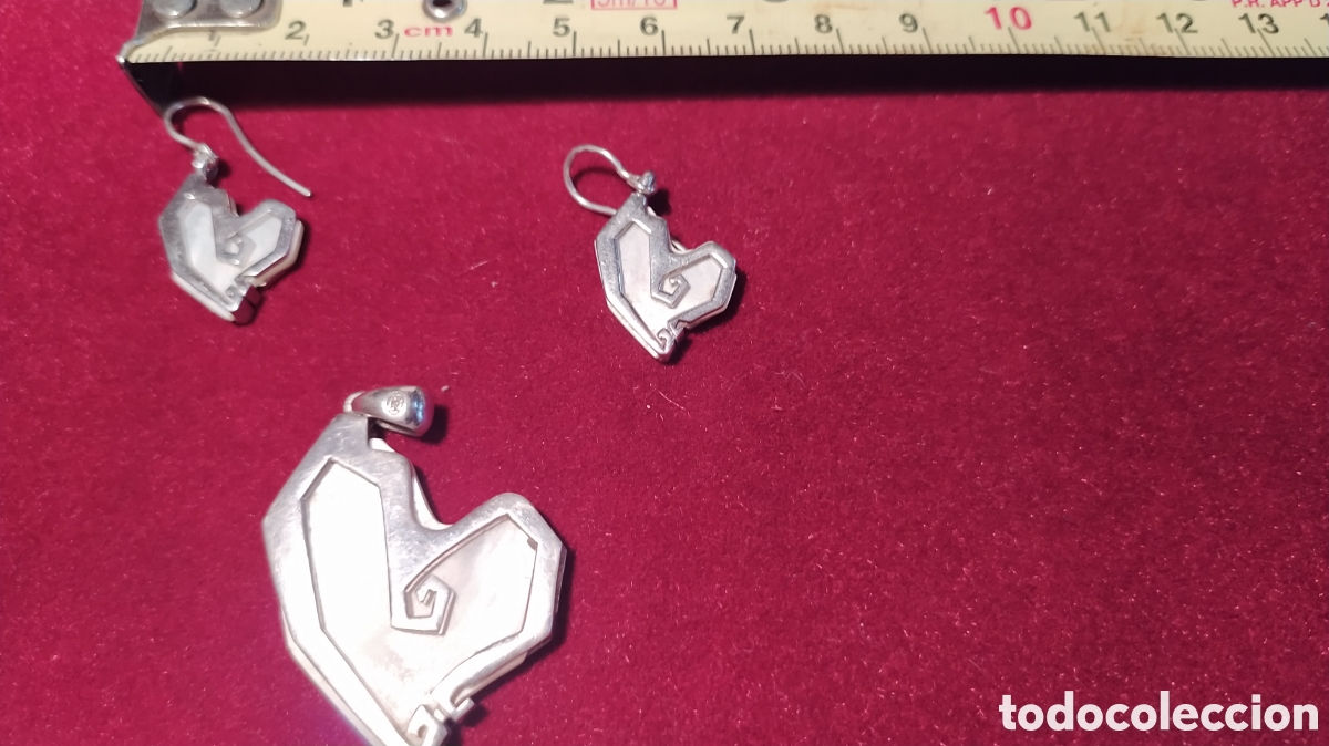 Joyeria: Pendientes y colgante madre Perla y plata - Foto 3
