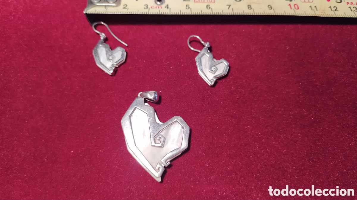 Joyeria: Pendientes y colgante madre Perla y plata - Foto 4
