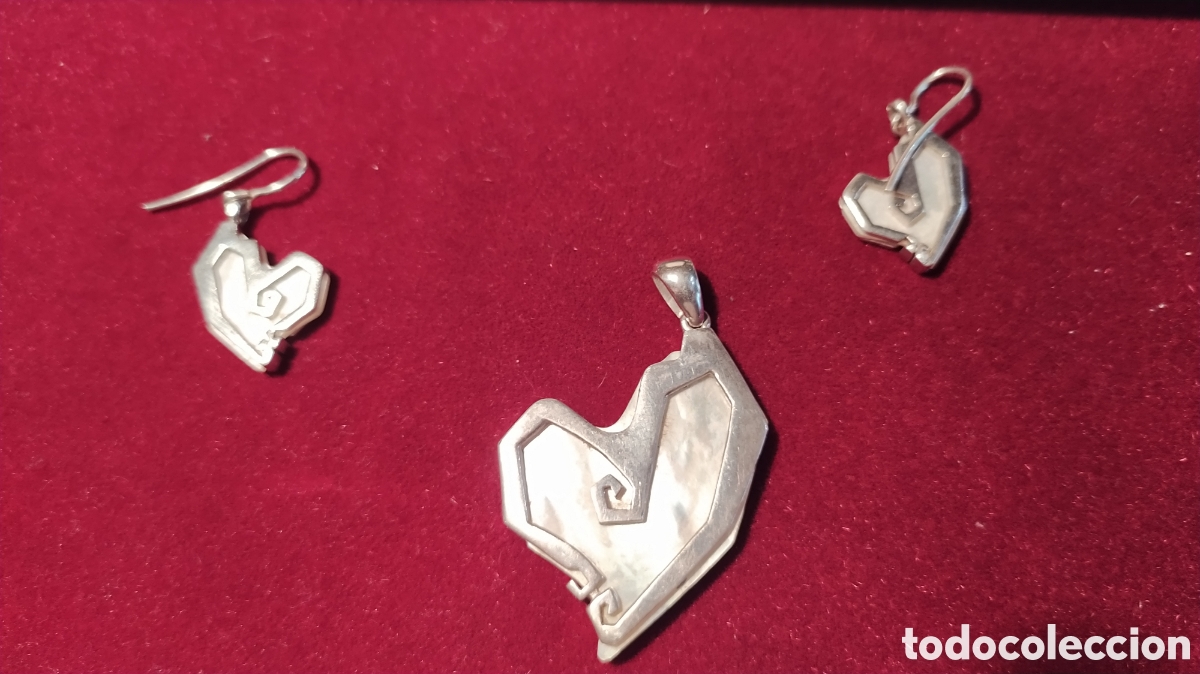 Joyeria: Pendientes y colgante madre Perla y plata - Foto 1