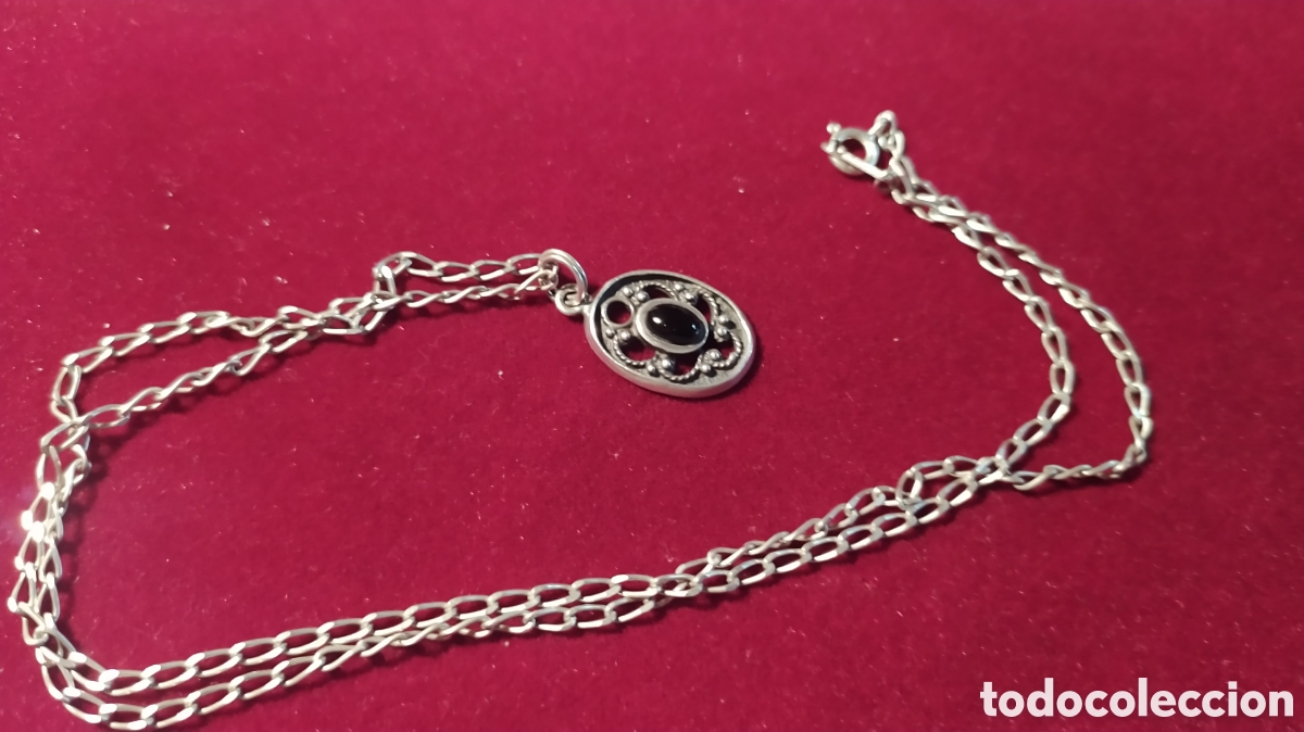 Joyeria: Colgante plata y azabache - Foto 1