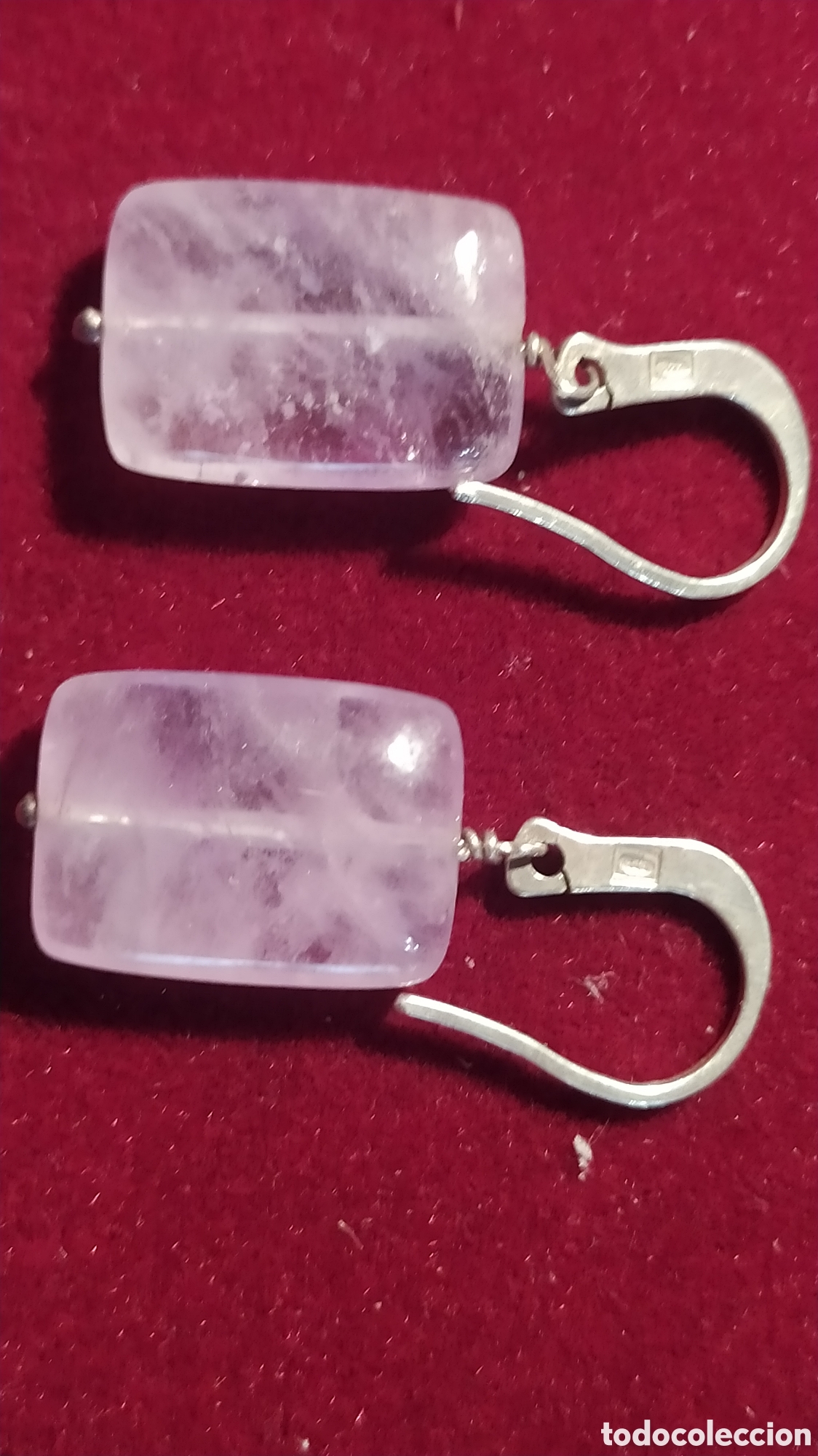 Joyeria: Pendientes y colgantes plata y piedras violetas - Foto 2