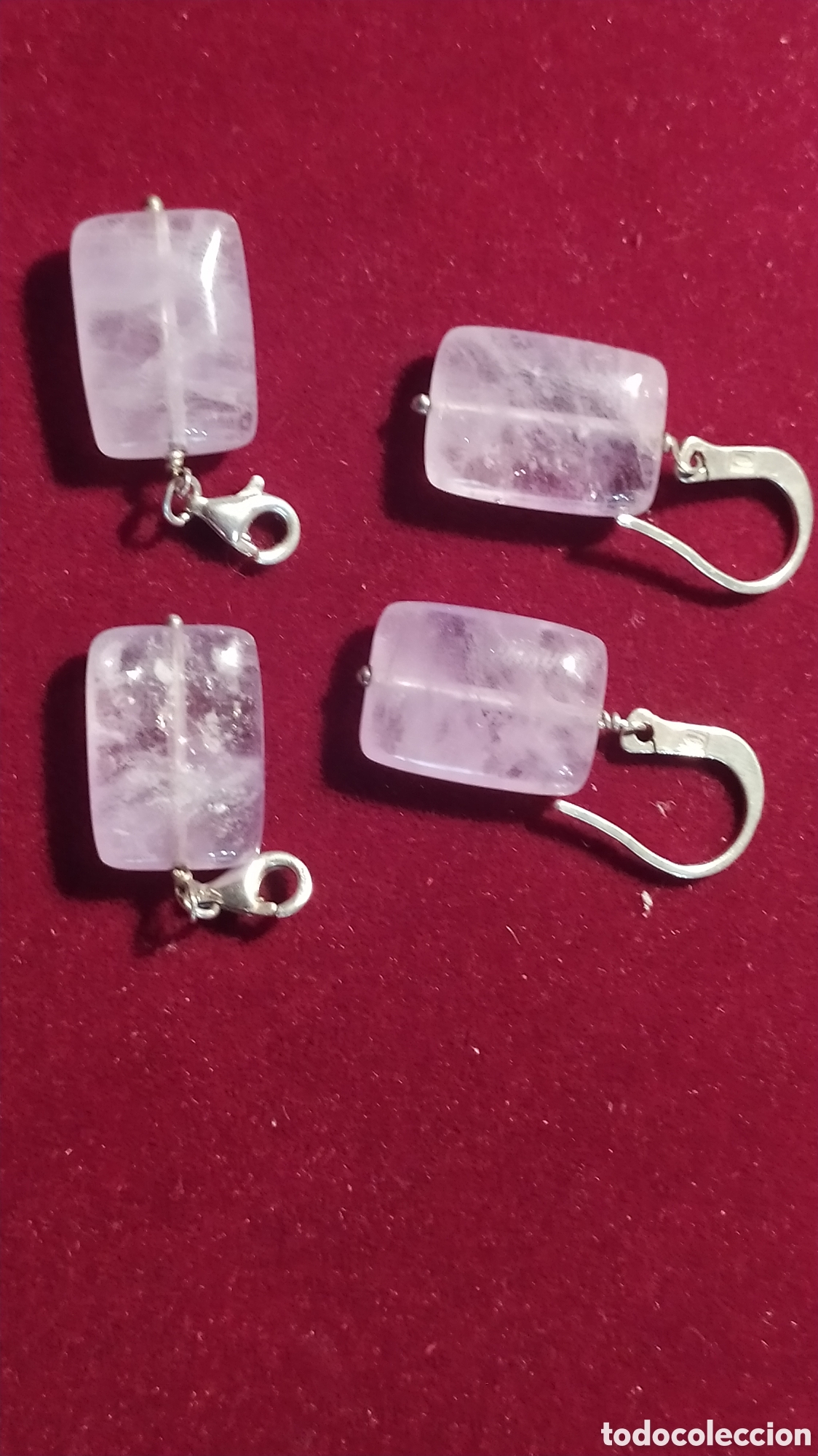 Joyeria: Pendientes y colgantes plata y piedras violetas - Foto 3
