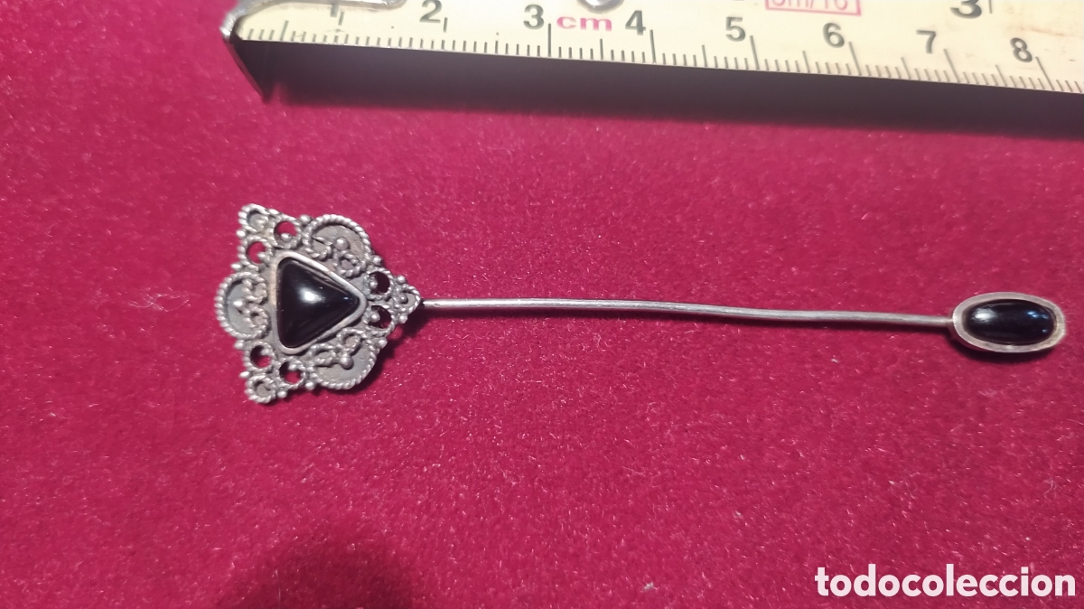 Joyeria: Alfiler de plata y azabache - Foto 5