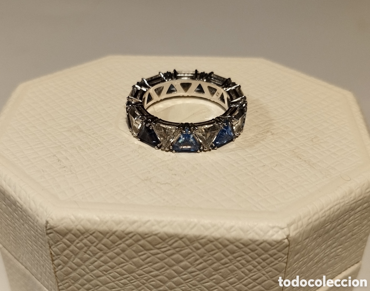 Joyeria: Anillo Swarovski tonos azules - Foto 2