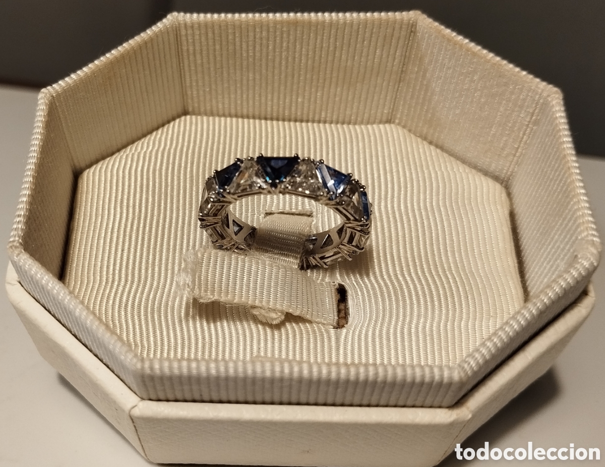 Joyeria: Anillo Swarovski tonos azules - Foto 5