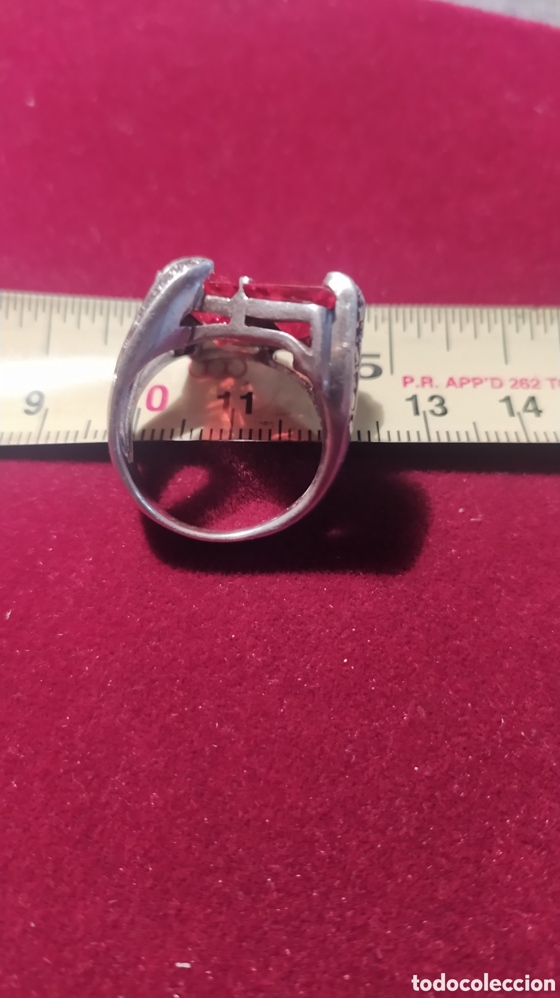 Joyeria: Anillo plata y piedras rojas - Foto 3