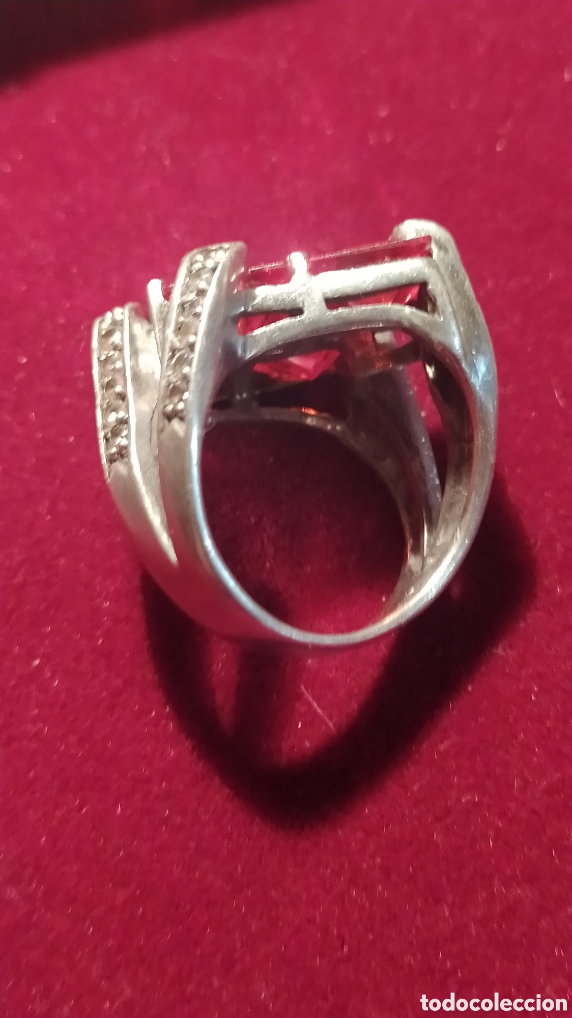 Joyeria: Anillo plata y piedras rojas - Foto 4