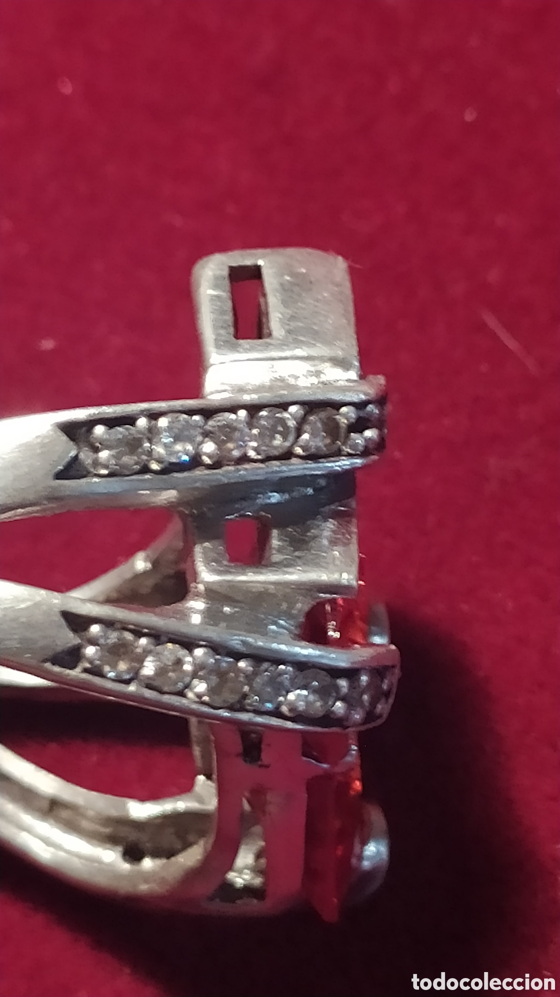 Joyeria: Anillo plata y piedras rojas - Foto 6