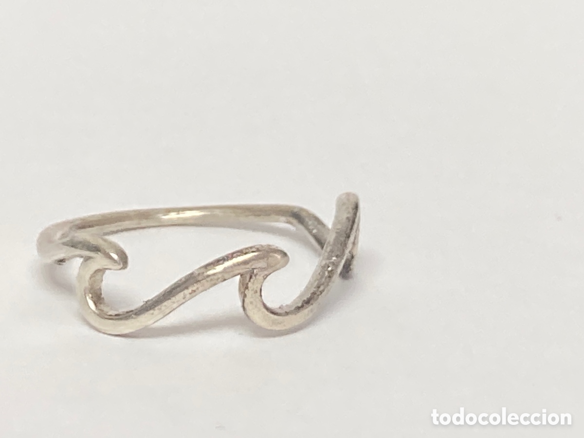 Joyeria: Sortija de plata en forma de olas/s57 - Foto 1