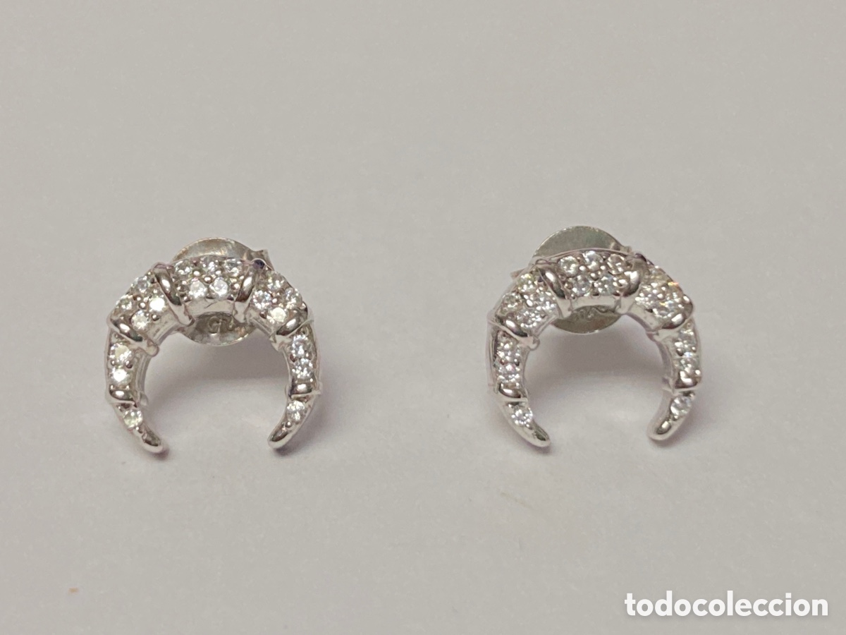Joyeria: Pendientes de plata y circonitas / P18 - Foto 1