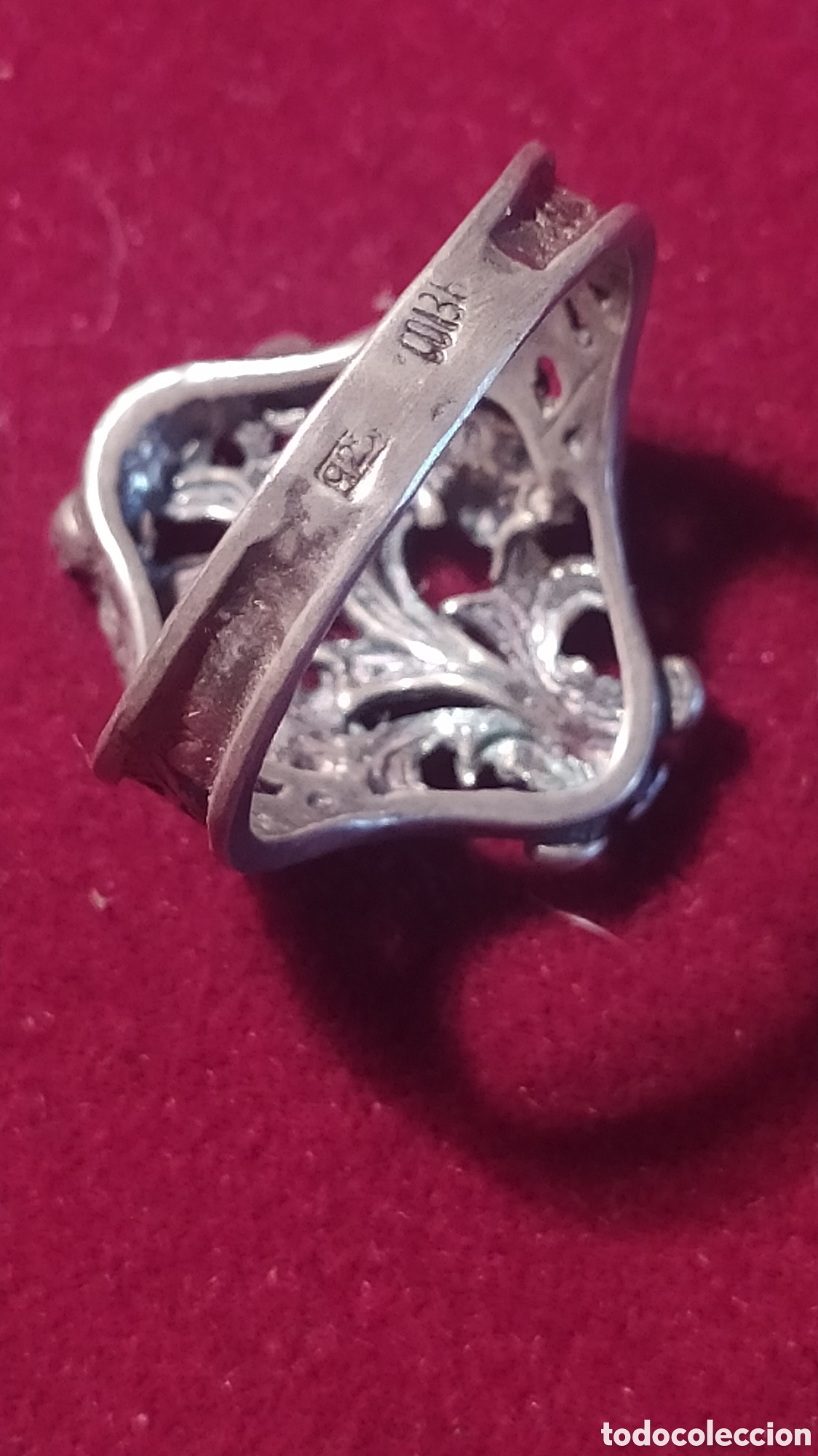 Joyeria: Anillo plata flores antiguo - Foto 2