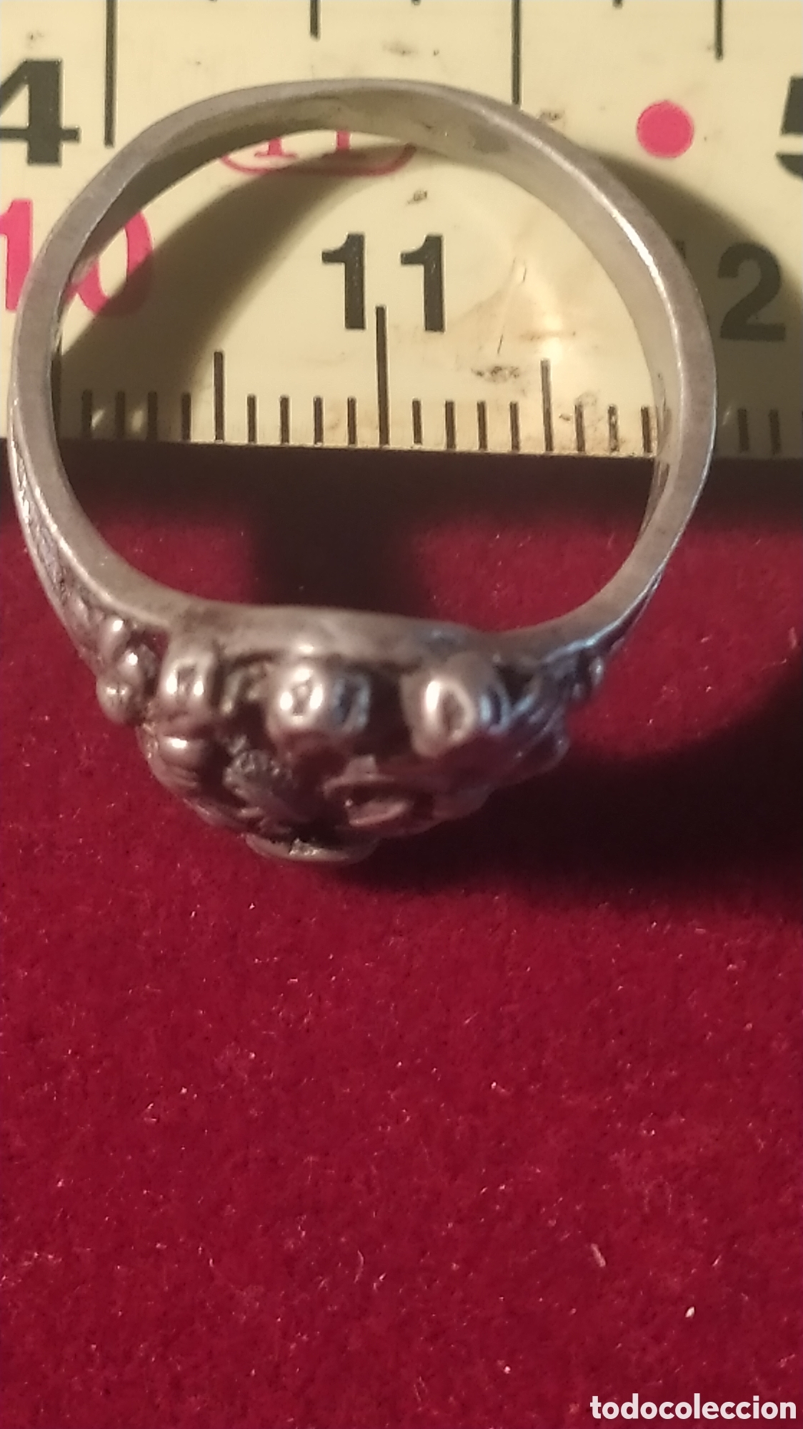 Joyeria: Anillo plata flores antiguo - Foto 5