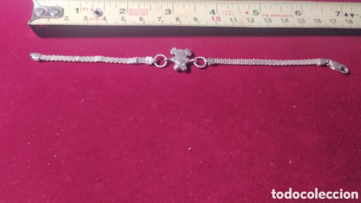 Joyeria: Pulsera plata oso antiguo - Foto 2