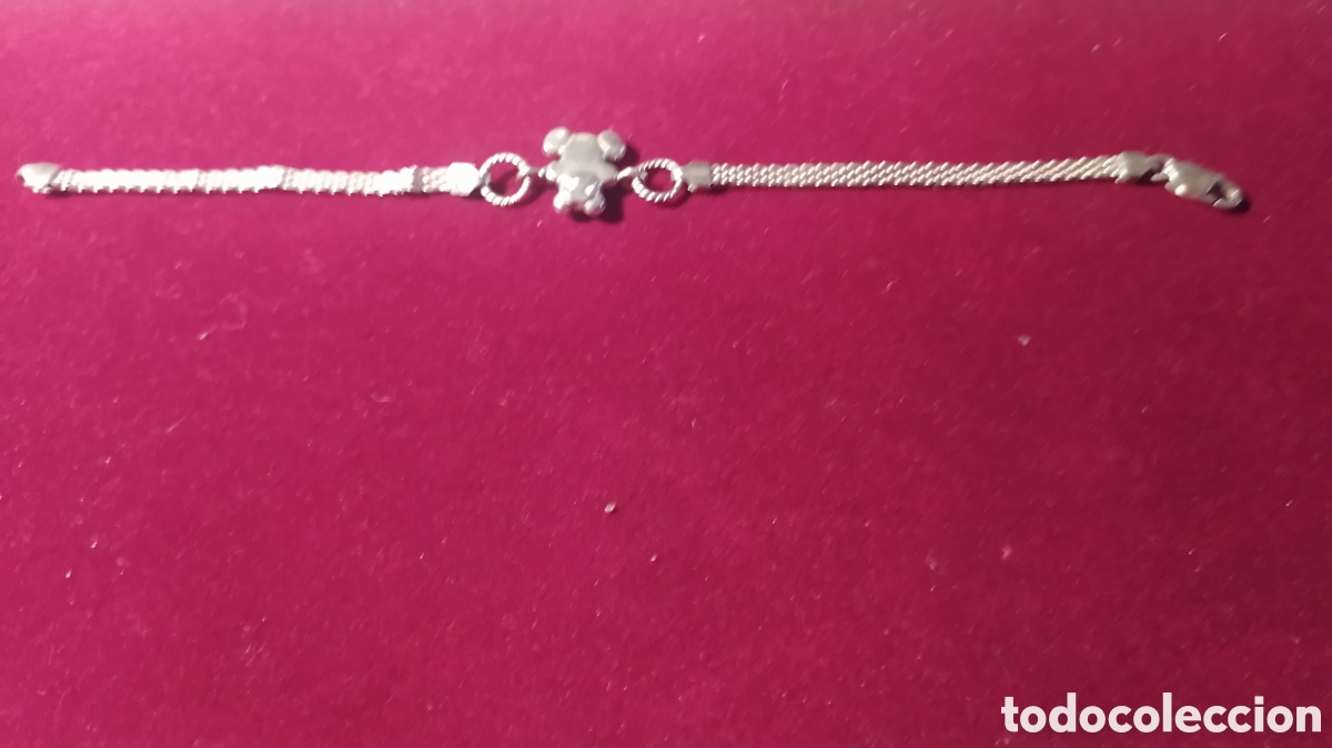 Joyeria: Pulsera plata oso antiguo - Foto 1