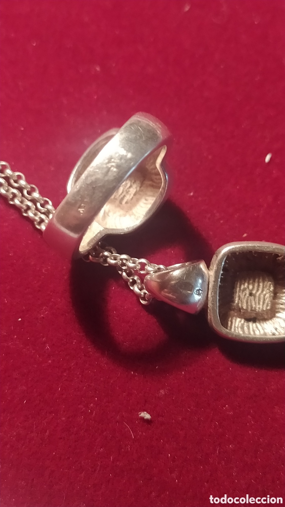 Joyeria: Conjunto anillo y colgante plata - Foto 6