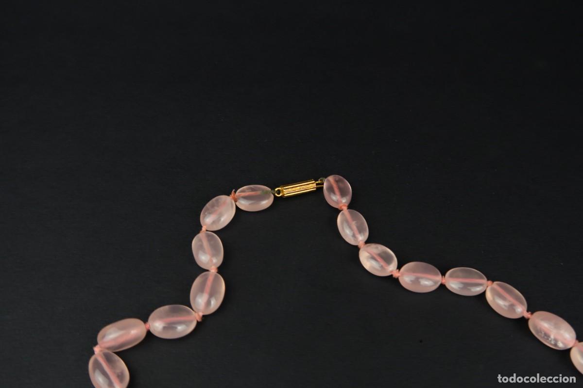 Joyeria: Antiguo Collar de Cuarzo Rosa - Foto 4
